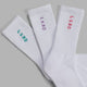 Signal 3 Pack Crew Socks - Pink/Purple/Teal
