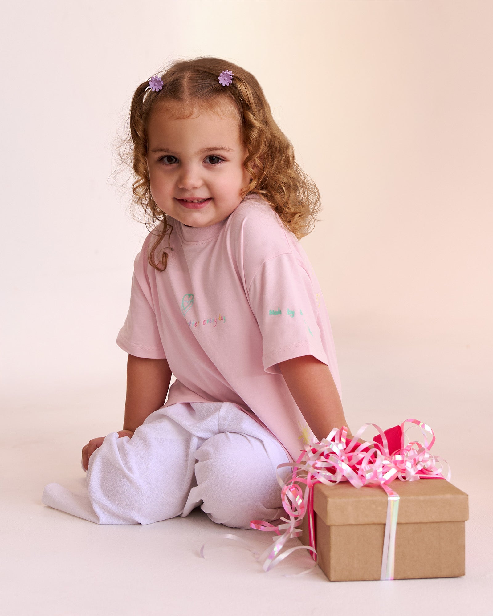 トップス Ans Dotsloevner FRILLED TINY TEE / PINK Snail Away Tulip-Sleeved Tee in Pink – Blue Platypus Clothing