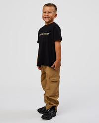 Kid wearing Kid wearing Kids Enjoy the Journey FLXCotton Tee - Bubblegum | Model:Jax | Size:6