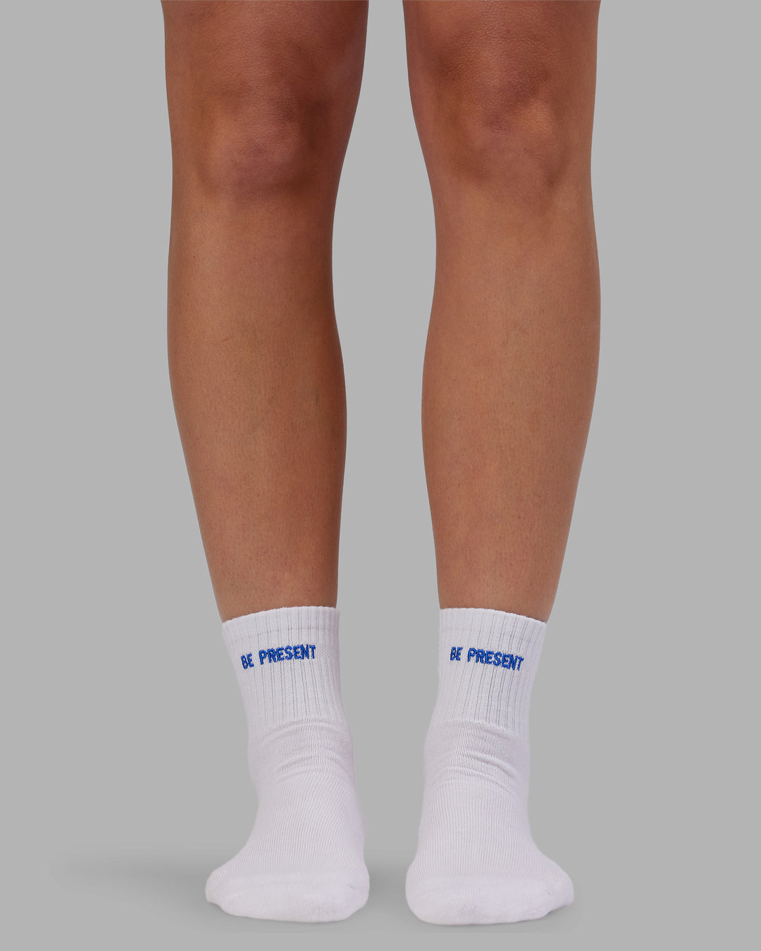 Abs Be Present Quarter Socks - White-Power Cobalt