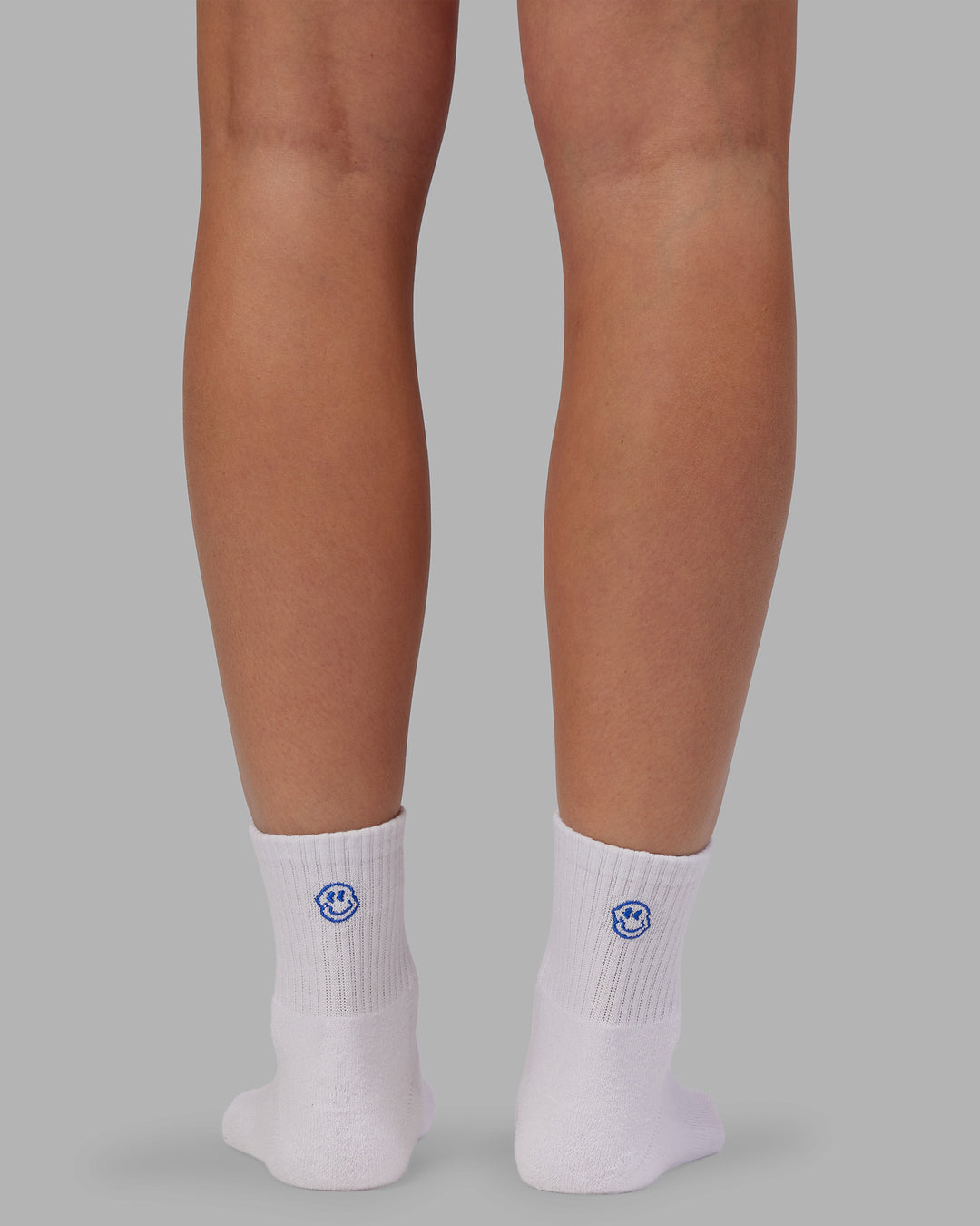 Abs Be Present Quarter Socks - White-Power Cobalt