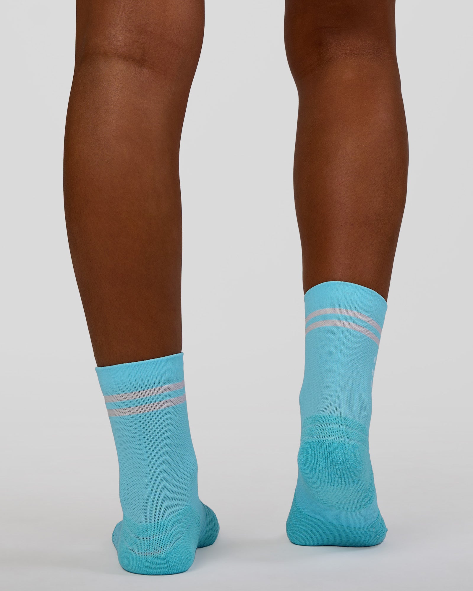 Accelerate Performance Quarter Socks - Baltic Sea-White