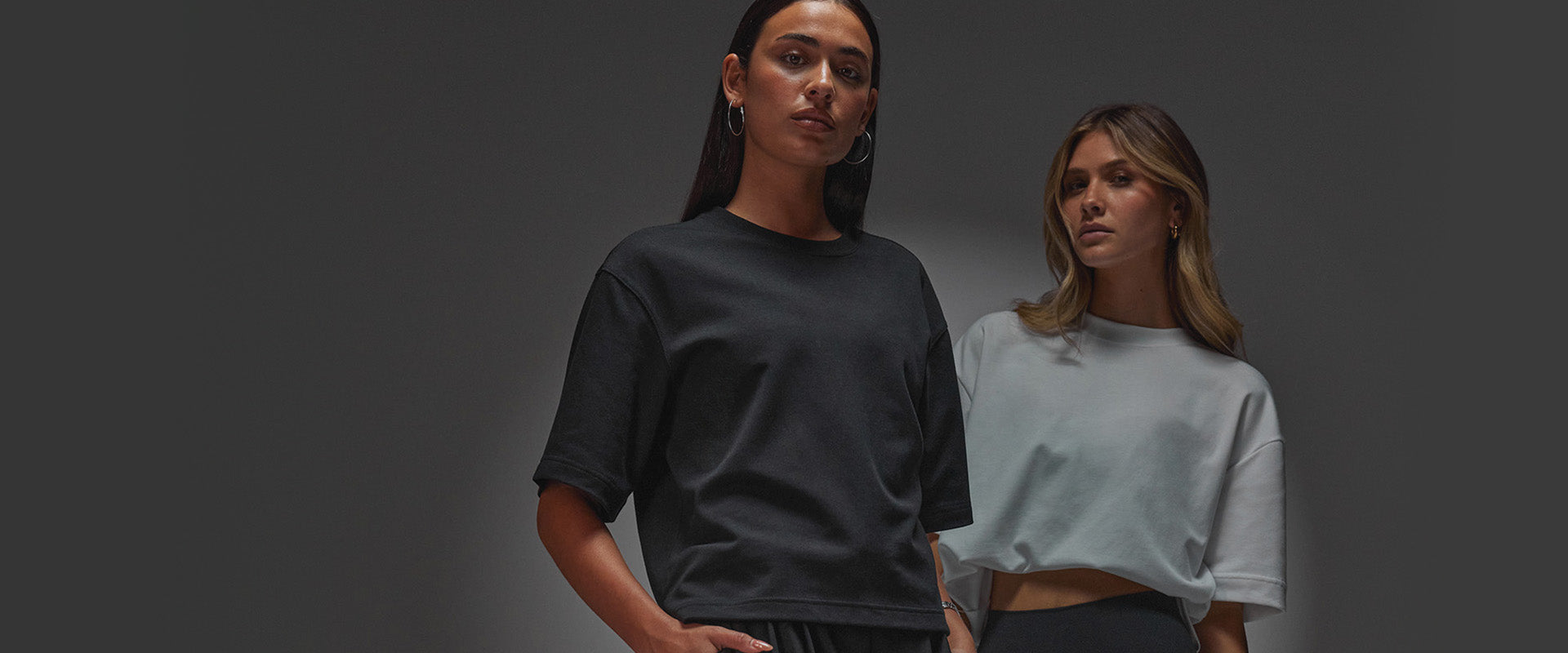 AfterDark ZeroCrease Cropped Tee - Black | LSKD