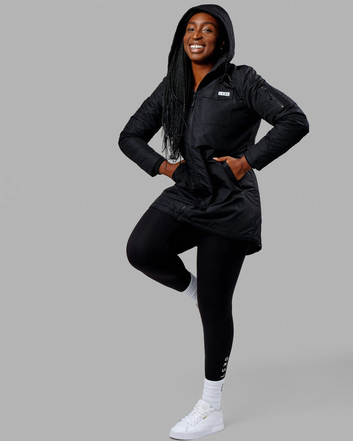 Woman wearing Auxiliary Jacket - Black