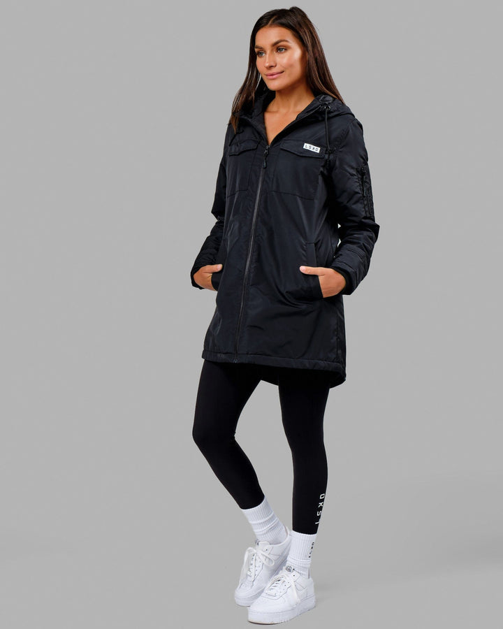 Woman wearing Auxiliary Jacket - Black