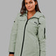 Woman wearing Auxiliary Jacket - Desert Sage