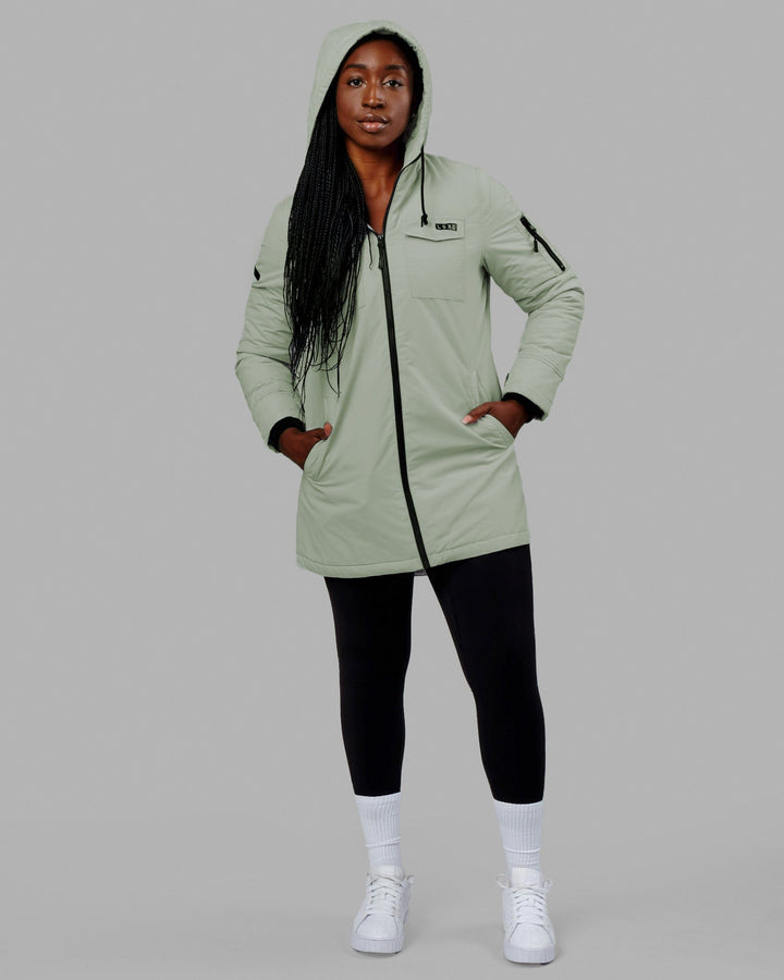 Woman wearing Auxiliary Jacket - Desert Sage