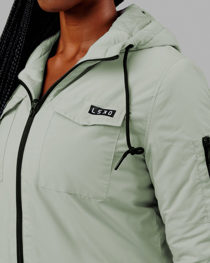 Woman wearing Auxiliary Jacket - Desert Sage