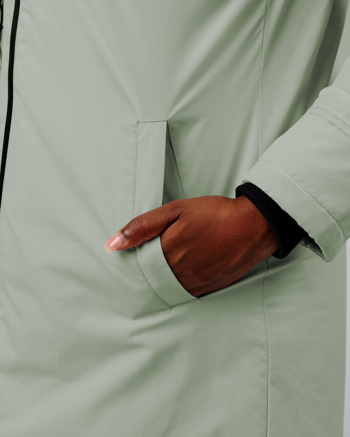 Woman wearing Auxiliary Jacket - Desert Sage