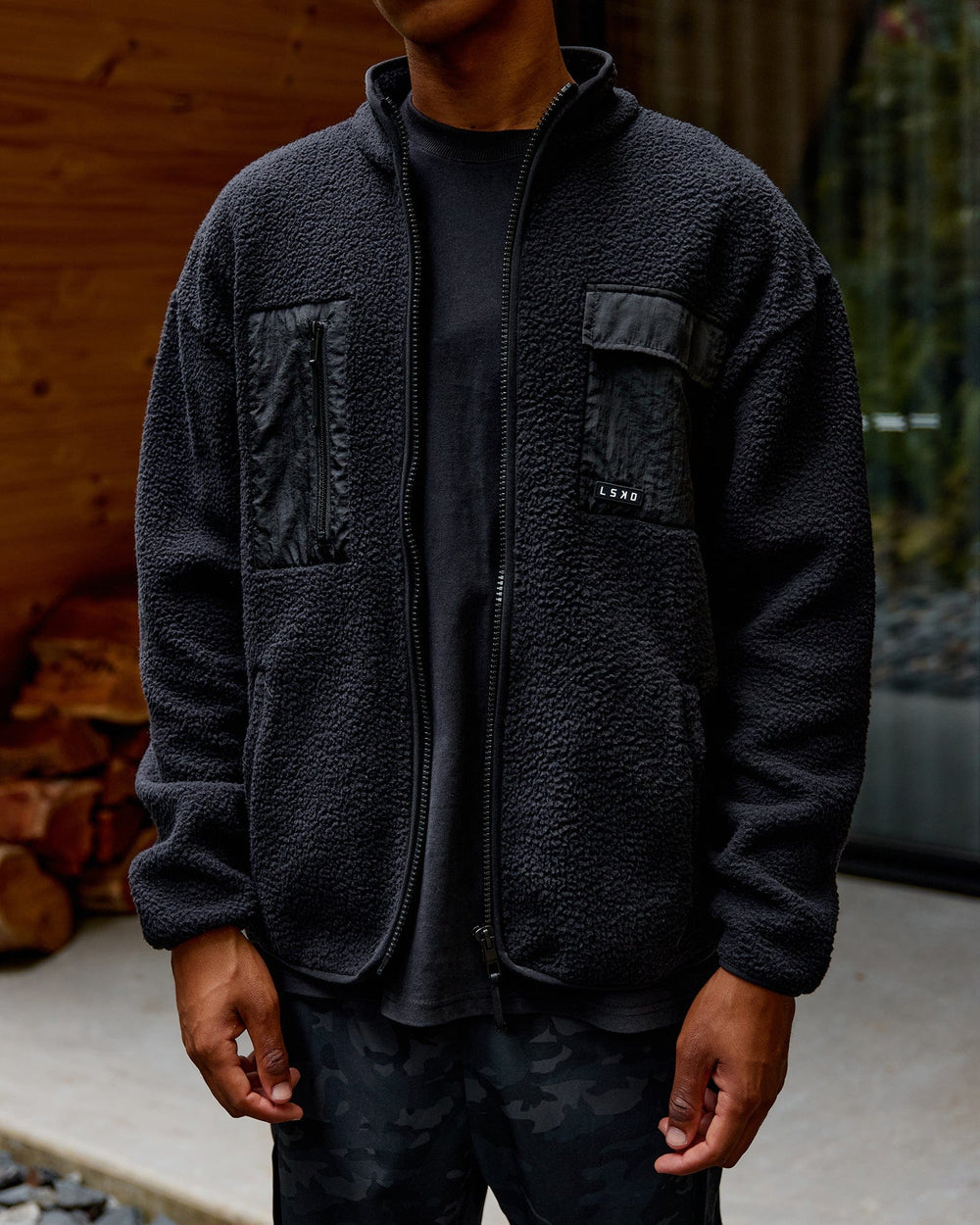 Man wearing Alpine Jacket - Black