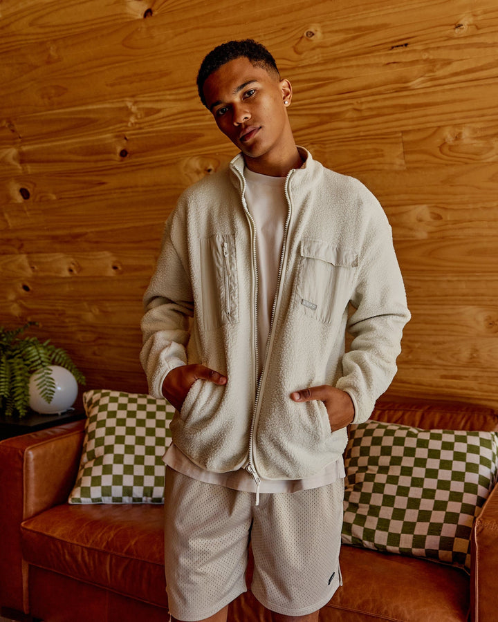 Man wearing Alpine Jacket - Bone