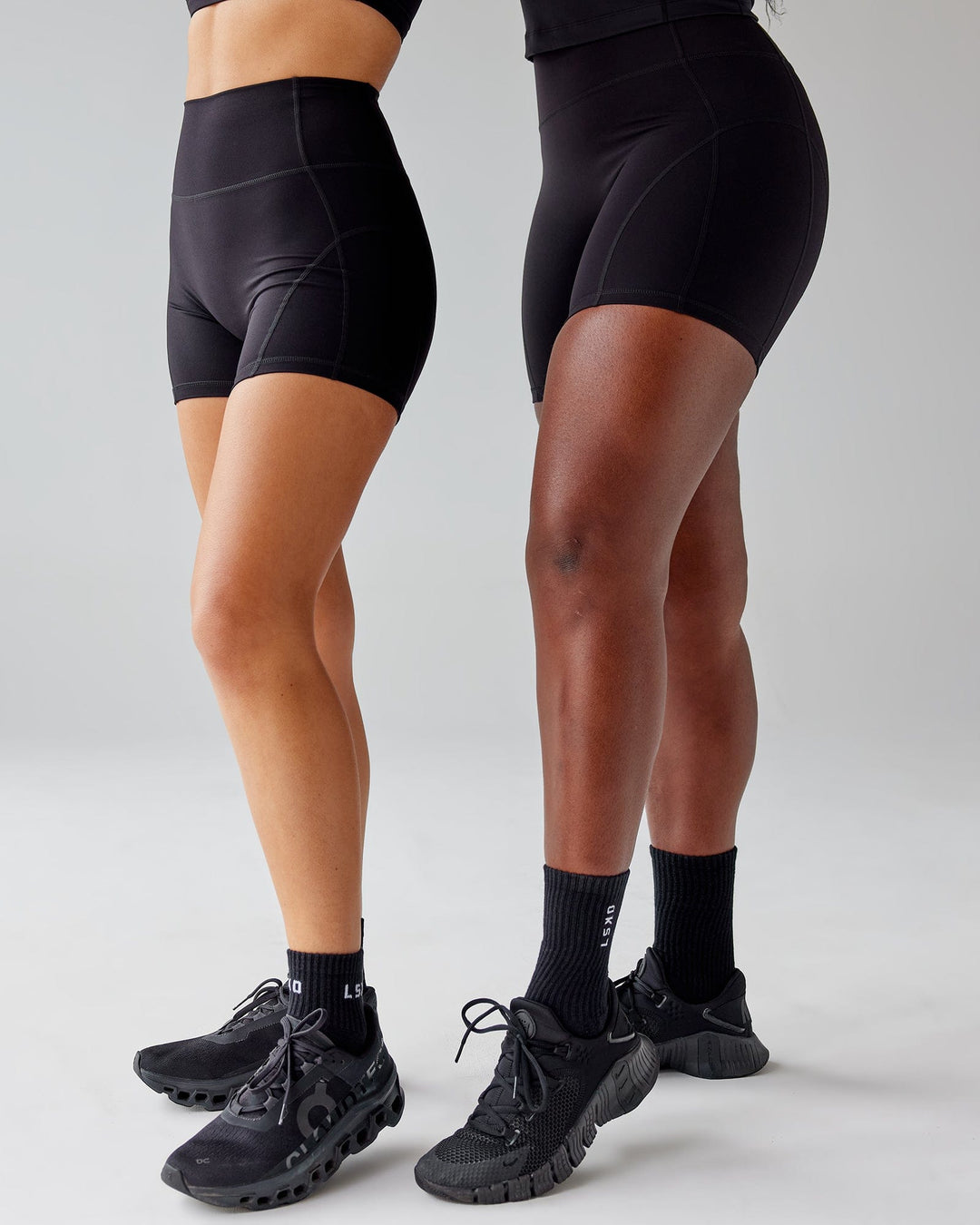 Woman wearing Bend X-Short Tight - Black