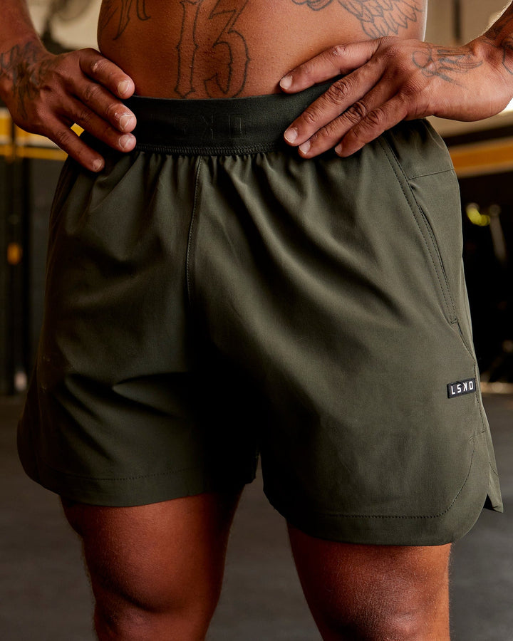 Competition 5" Performance Shorts - Forest Night