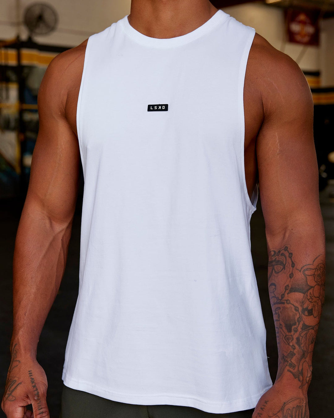 Fundamental FLXCotton Drop Arm Tank - White