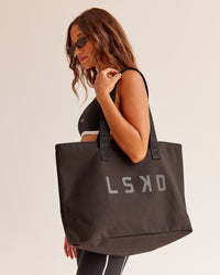 Hold It All Canvas Tote - Black