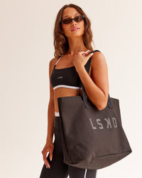 Hold It All Canvas Tote - Black