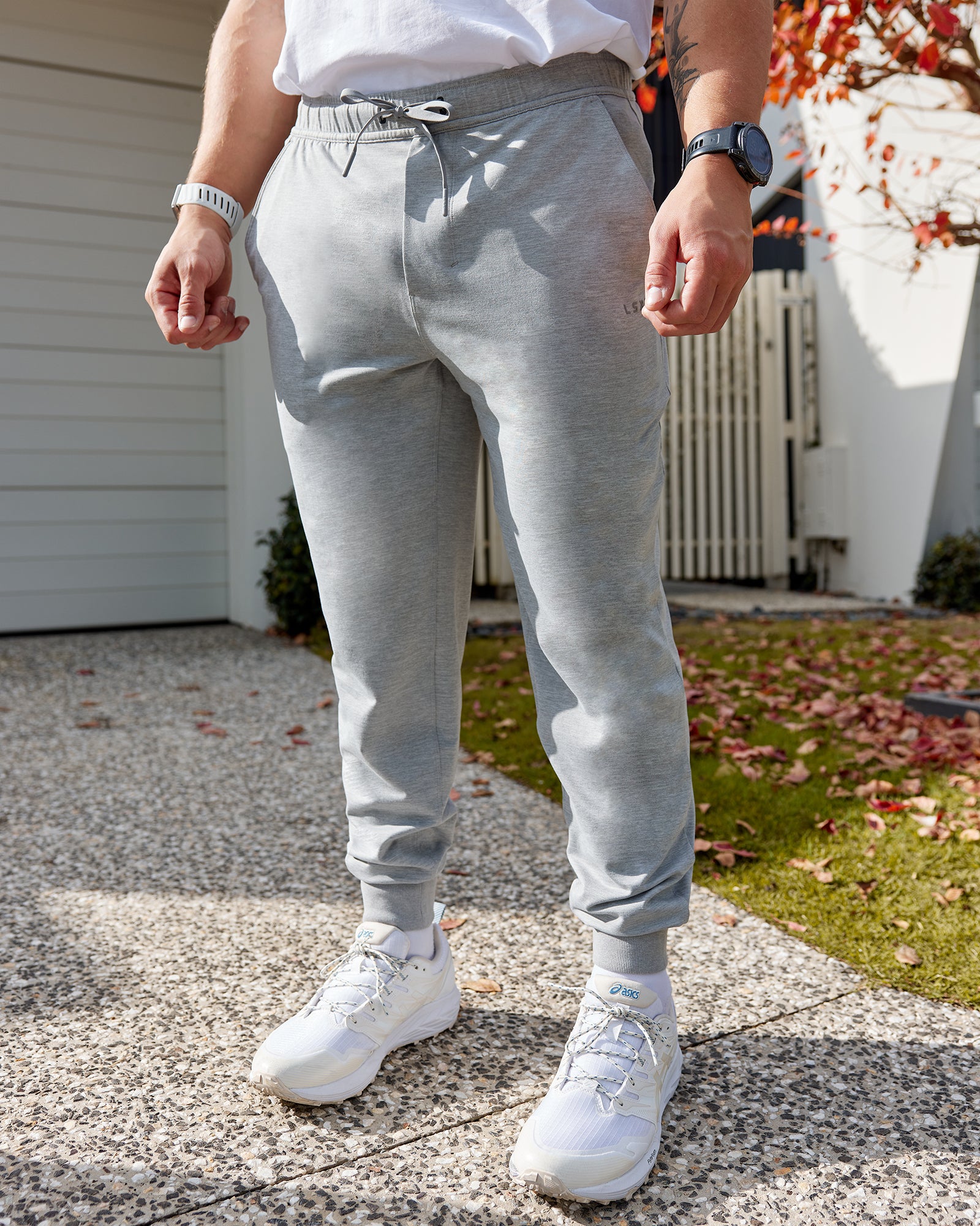 Mens Restore CloudFLX Joggers Light Grey Marl LSKD