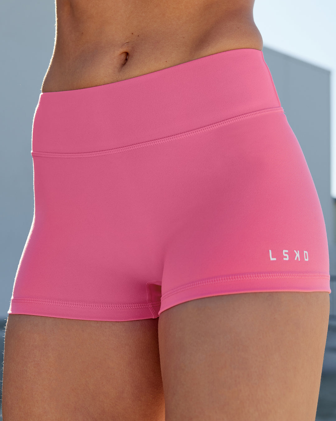 Woman wearing RXD Low-Rise 2&quot; Short - Carmine Rose