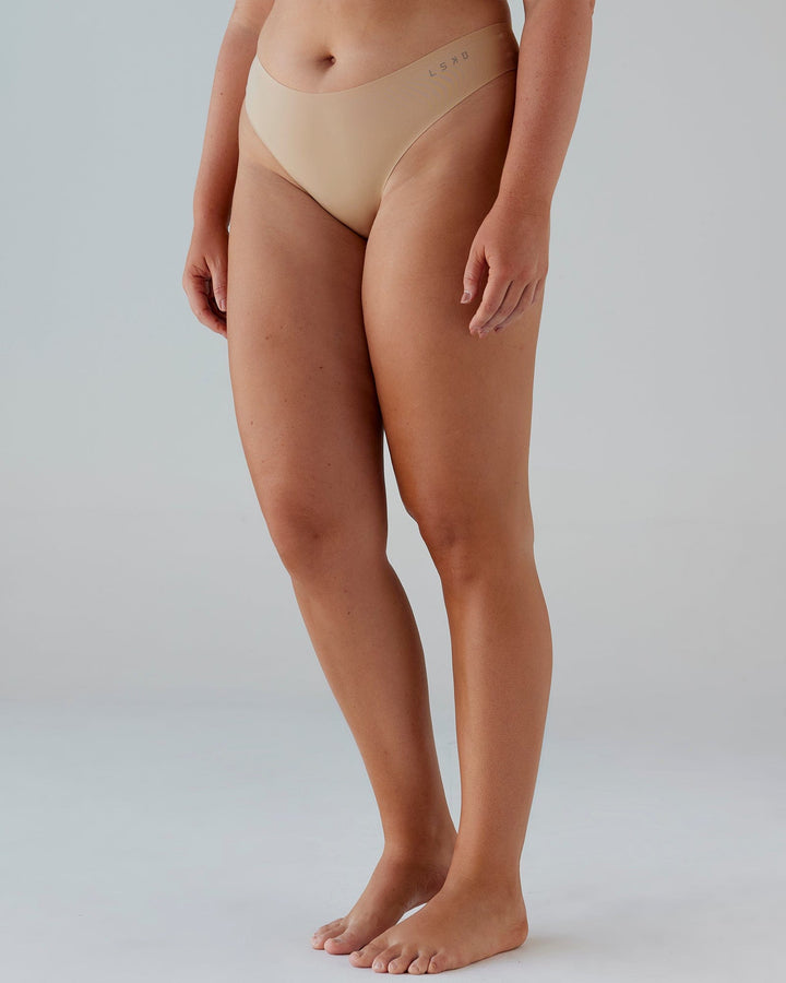 Woman wearing Seamless G-String - Off-White