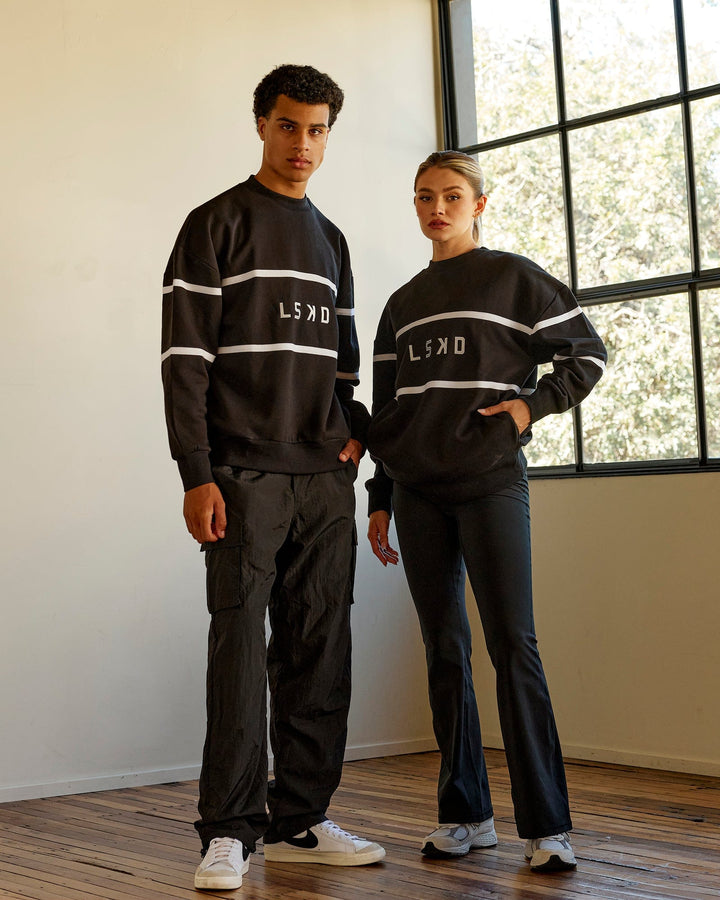 Unisex Parallel Sweater Oversize - Black