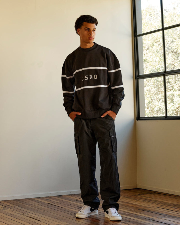 Unisex Parallel Sweater Oversize - Black