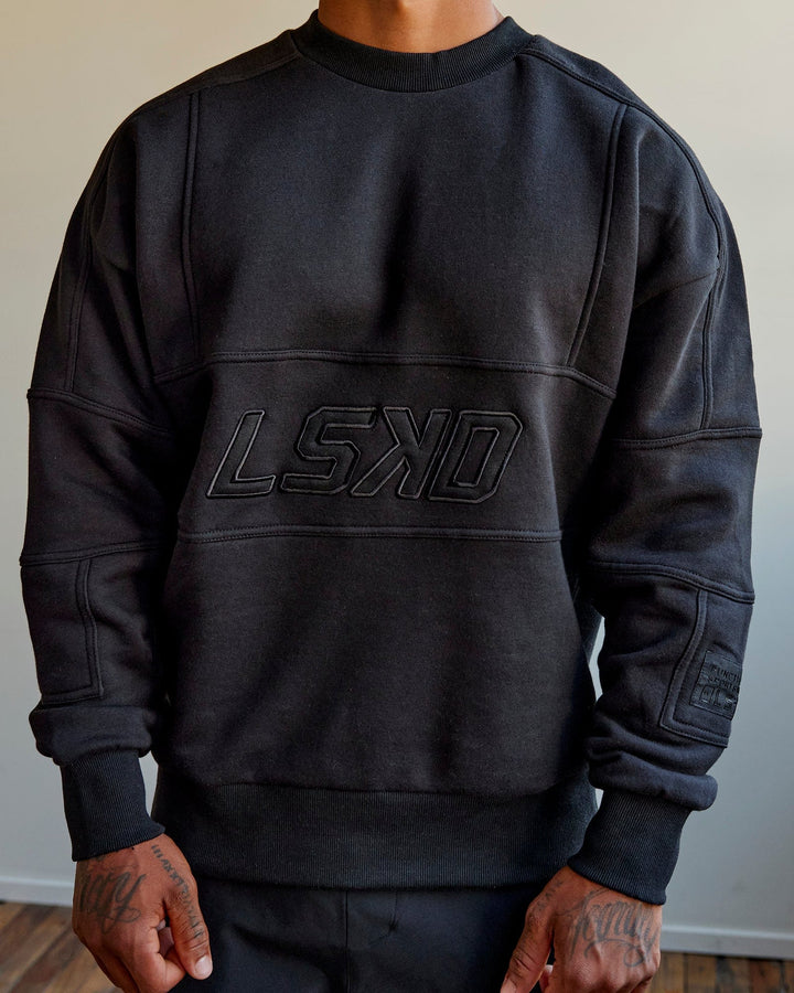 Unisex Slam Sweater Oversize - Black-Black