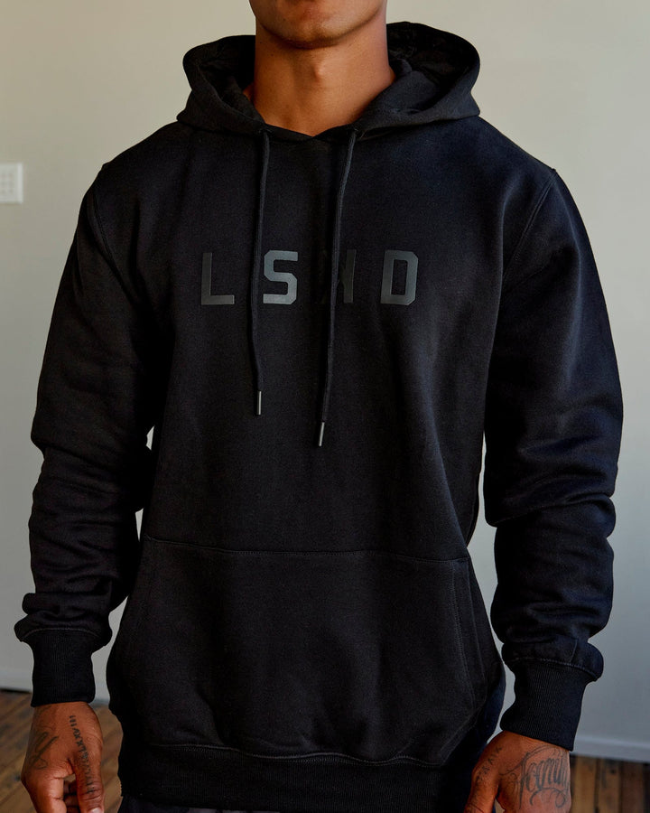 Unisex Structure Hoodie - Black-Black