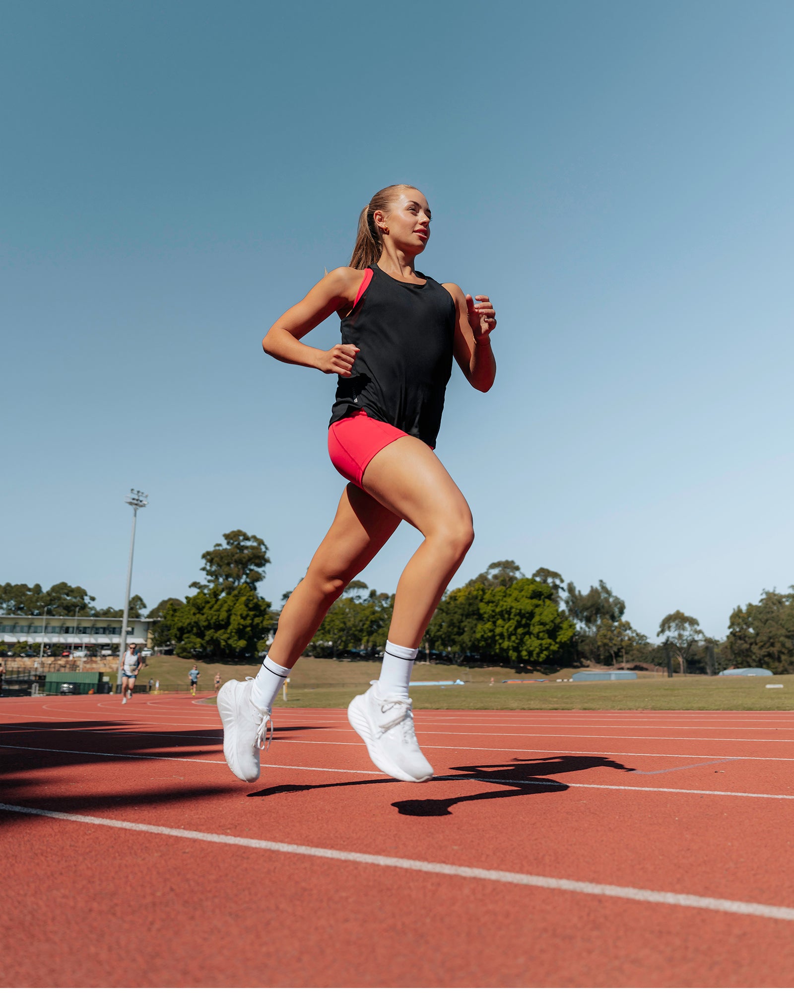 Runing Tank Womens Pace Running Tank - Black | LSKD