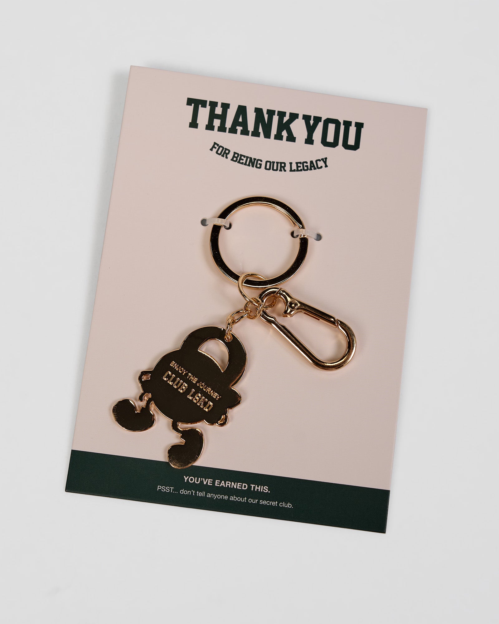 Club LSKD Key Ring - Vital Green-Light Gold