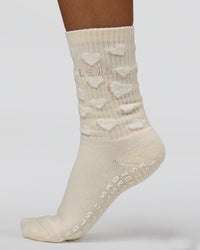 Cupid Crew Pilates Socks 2.0 - Ivory