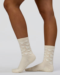 Cupid Crew Pilates Socks 2.0 - Ivory
