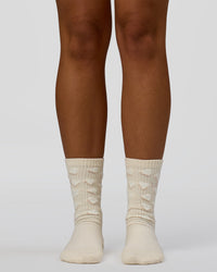 Cupid Crew Pilates Socks 2.0 - Ivory