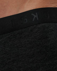 Man wearing Daily Trunks Single Pack - Heather Black