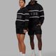 Duo wearing Unisex Aligned Hoodie Oversize - Black