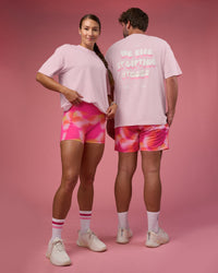 Duo wearing BCAM FLXCotton Oversized Tee - Marshmallow-White | Model:Both | Size:Duo | Thumbnail Index: 6