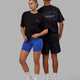 Duo wearing Unisex Guild Heavyweight Tee Oversize - Black