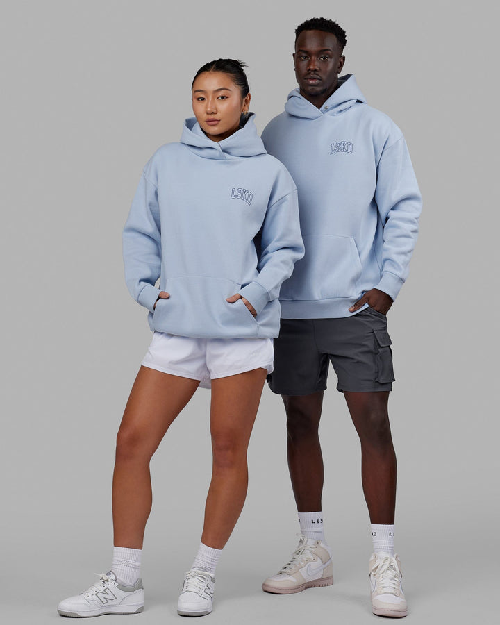 Duo wearing Unisex Guild Hoodie Oversize - Windsurfer
