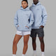 Duo wearing Unisex Guild Hoodie Oversize - Windsurfer