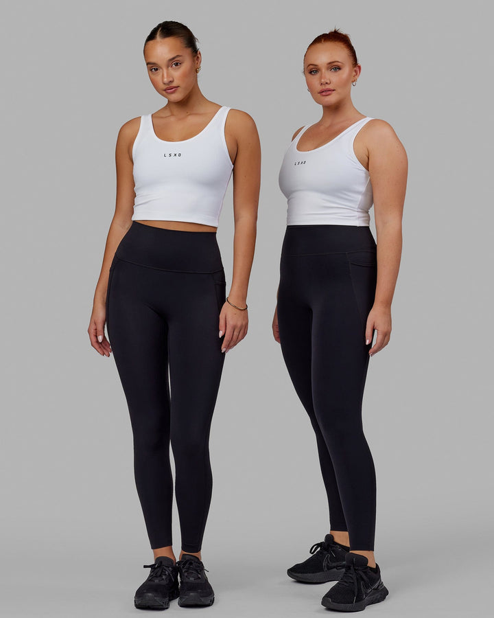 Woman wearing Reflex Active Tank - White