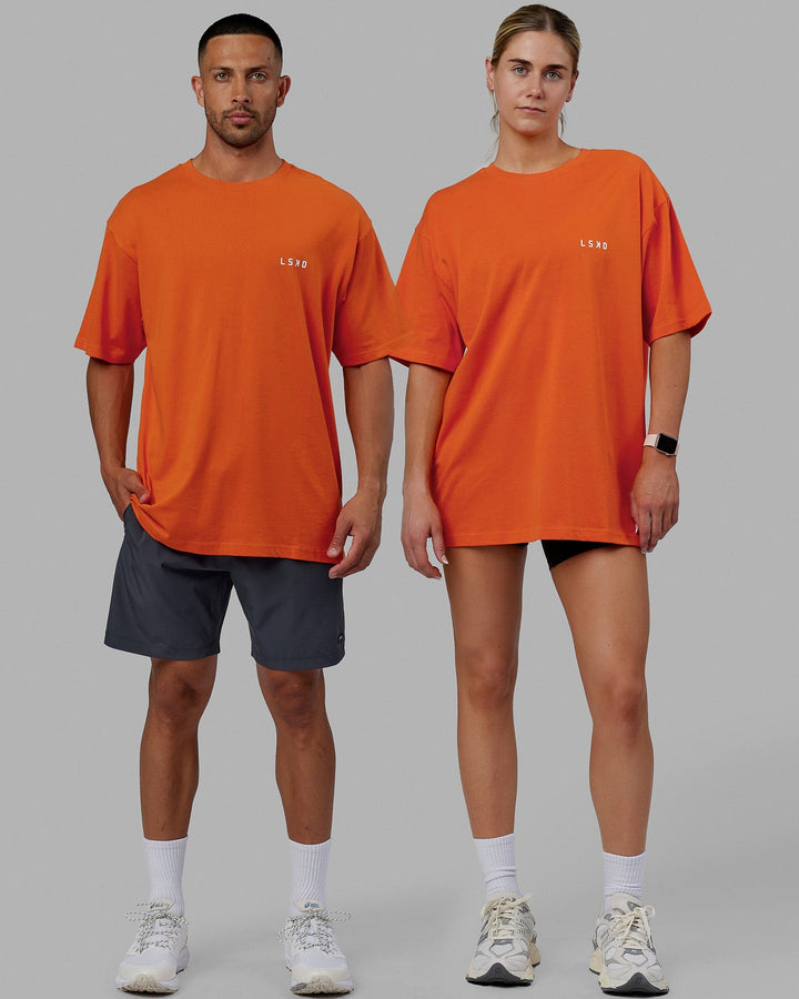 Unisex Endeavour Heavyweight Tee Oversize - Impact Orange