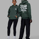 Duo wearing Unisex Good Times Hoodie Oversize - Vital Green