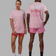 Duo wearing Unisex Lift-Up FLXCotton Tee Oversize - Marshmallow-BCAM
