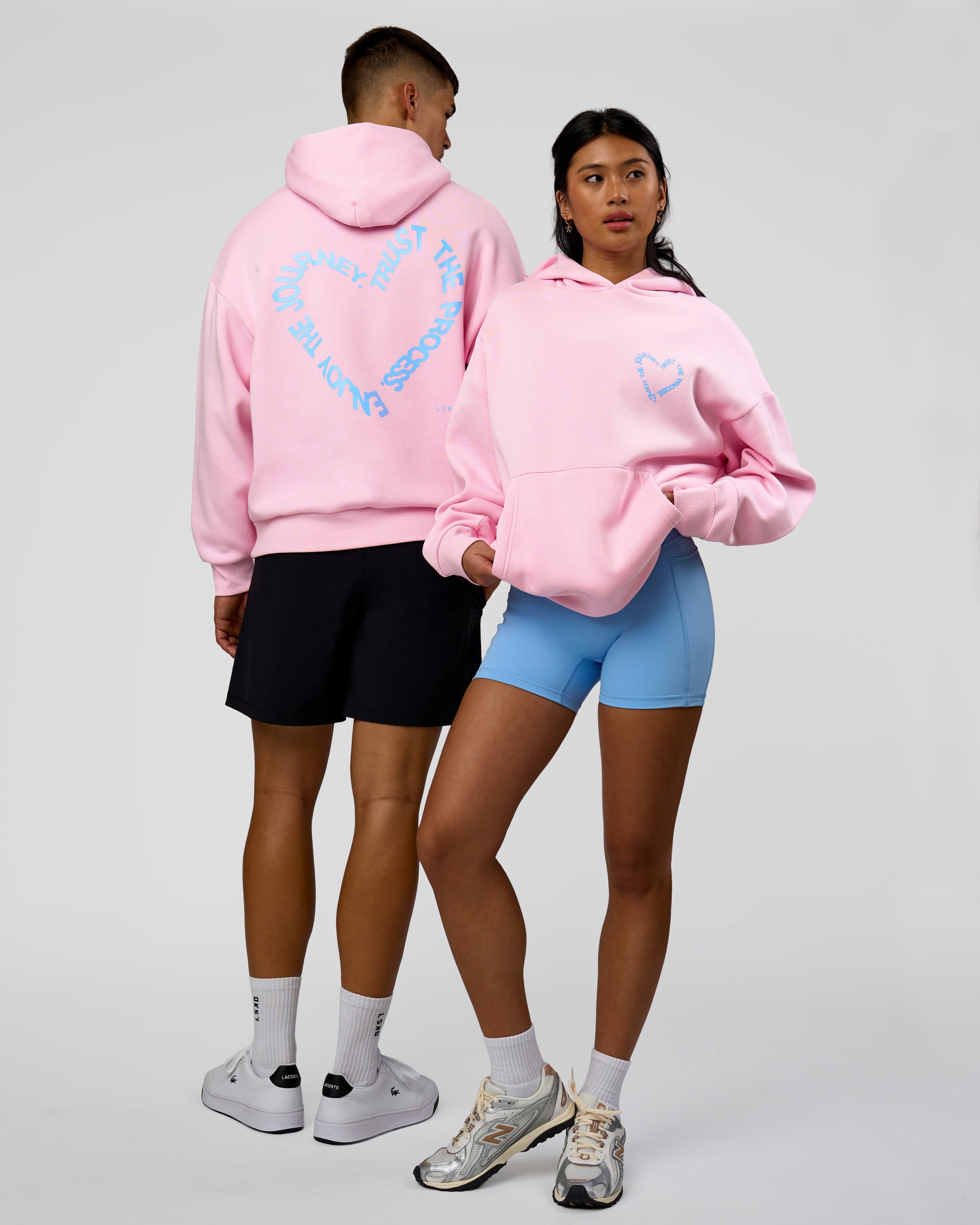 Unisex Love The Process Oversize Hoodie - Marshmallow-Open Air | LSKD