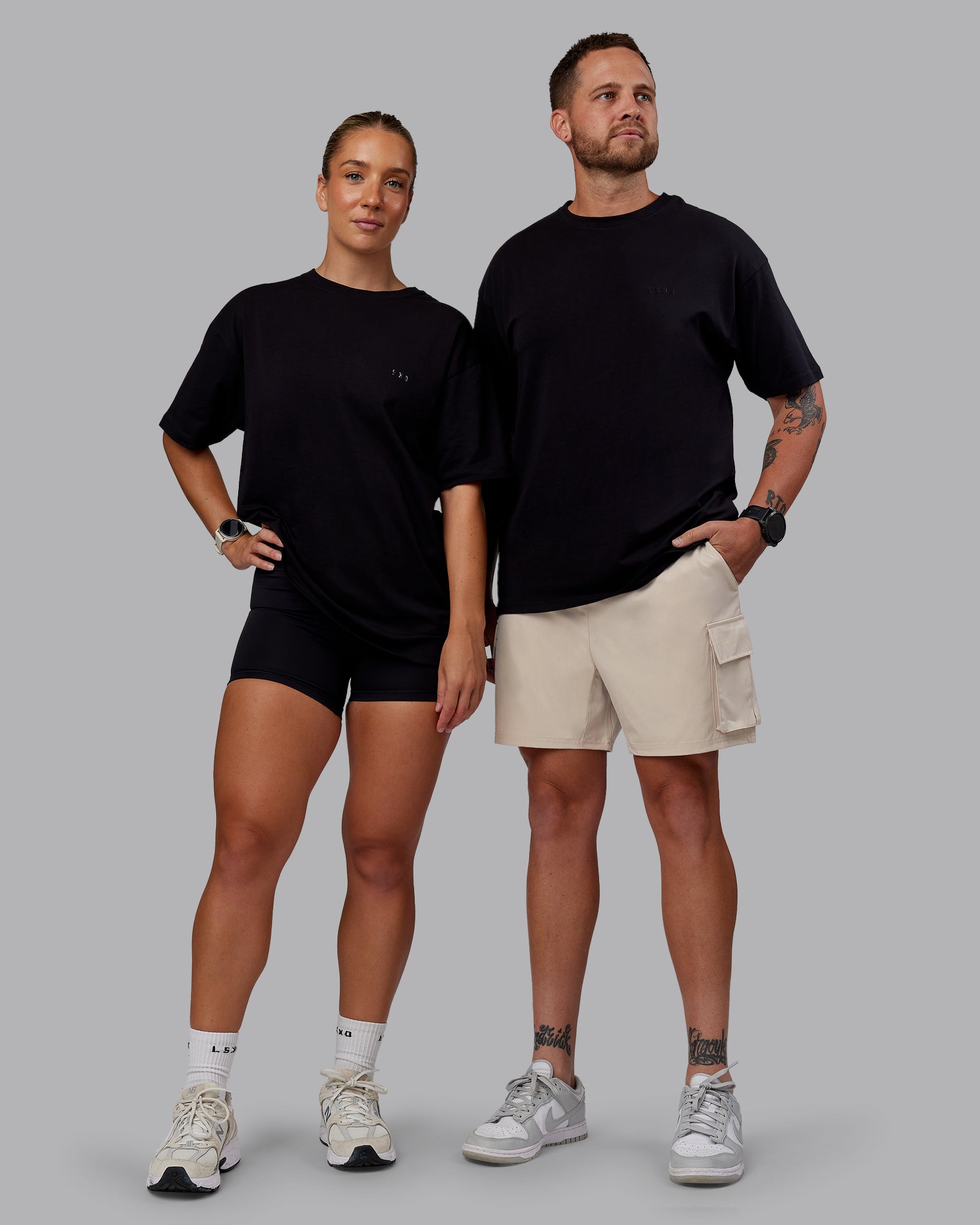 Unisex PimaFLX Tee Oversize - Black | LSKD