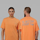 Duo wearing Unisex VS6 FLXCotton Tee Oversize - Tangerine-Azure Blue