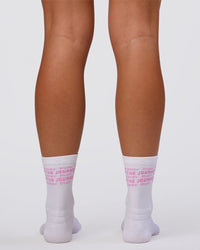 Enjoy the Journey Fast Performance Quarter Socks - White-Marshmallow