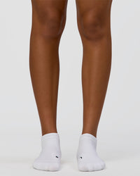Fast Performance Ankle Socks - White-Black