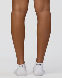 Fast Performance Ankle Socks - White-Black