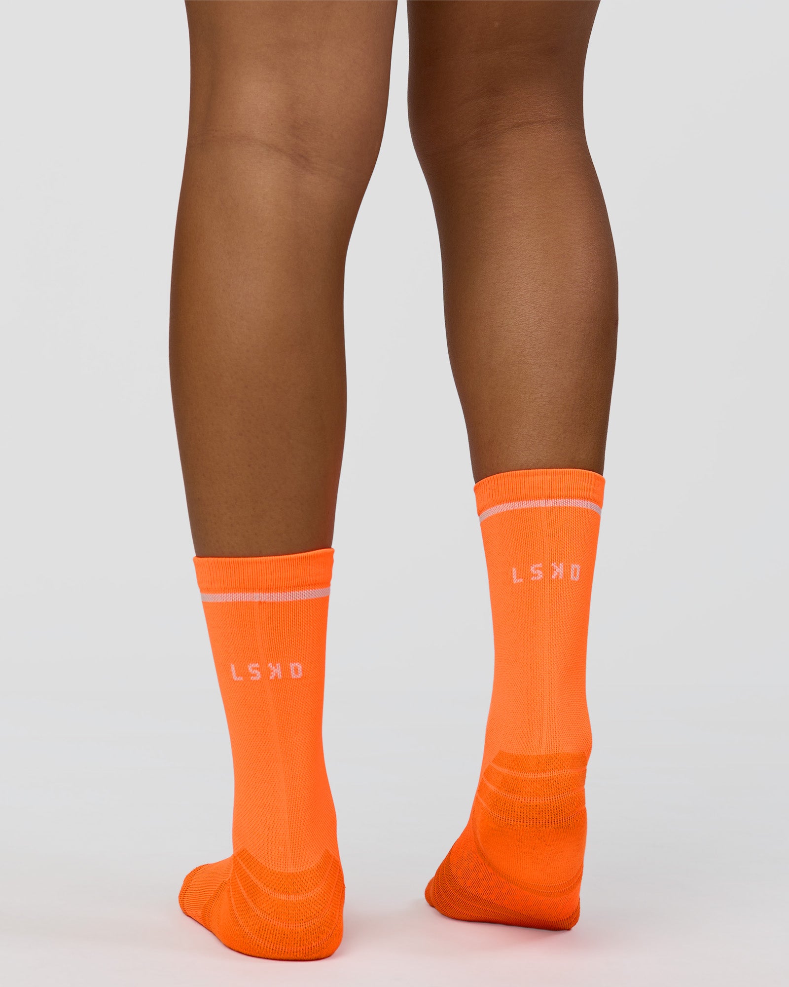 Fast Performance Crew Socks 2.0 - Neon Orange-White
