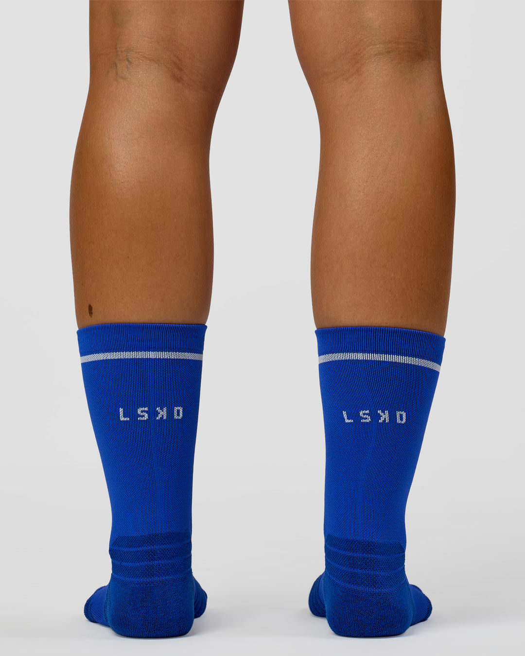 Fast Performance Crew Socks 2.0 - Electric Indigo-White